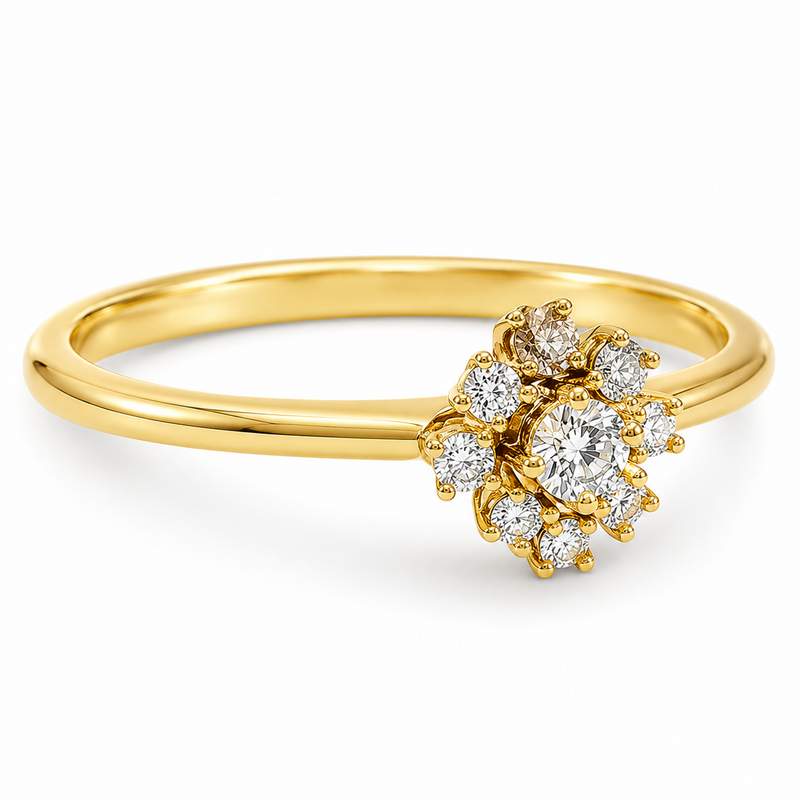 14K Gold Diamond Ring 65689