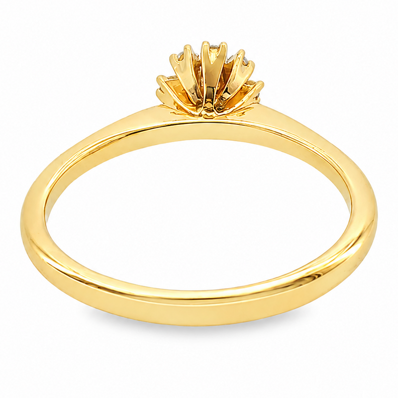 14K Gold Diamond Ring 65689