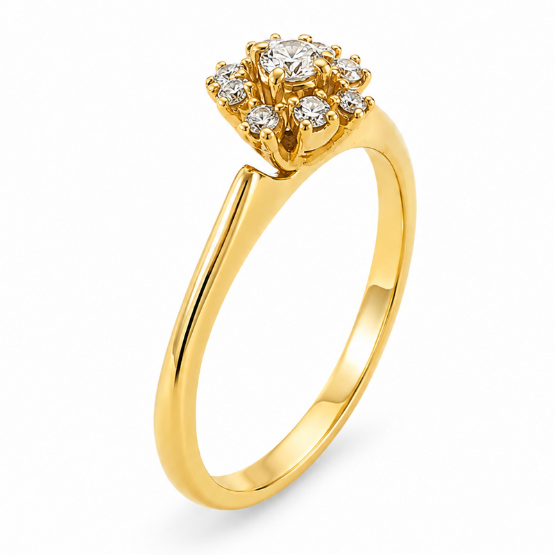14K Gold Diamond Ring 65689