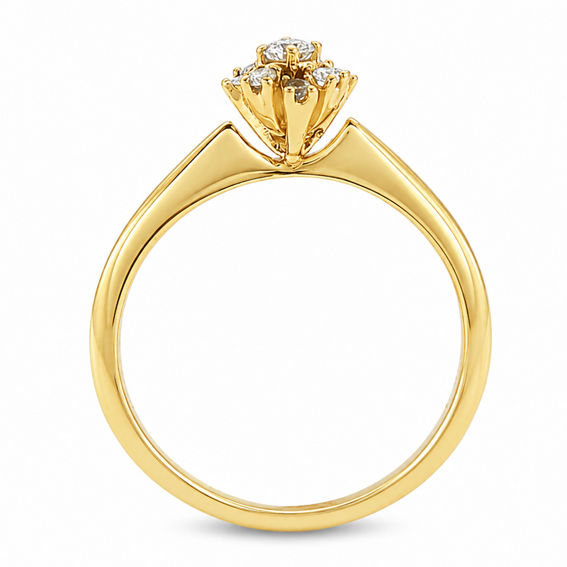 14K Gold Diamond Ring 65689