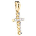 14K Gold Diamond Small Cross 65300
