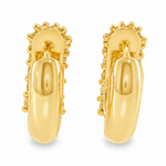 14K Gold Diamond Small Hoop Earring 65772