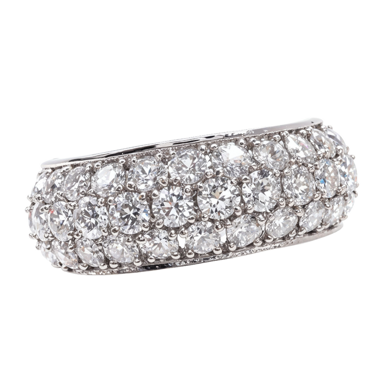 Mens 18k Iceberg Ring 4337