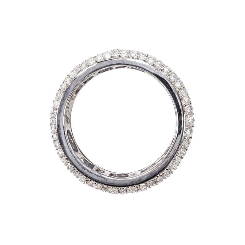 Mens 18k Iceberg Ring 4337