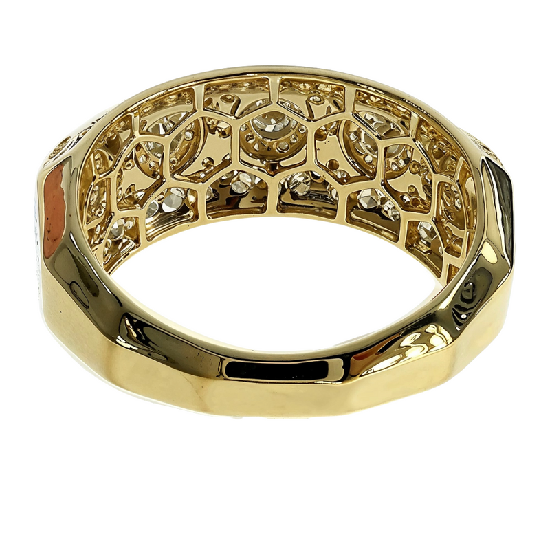 14K Gold Flower Diamond Ring, photo 7 of 9