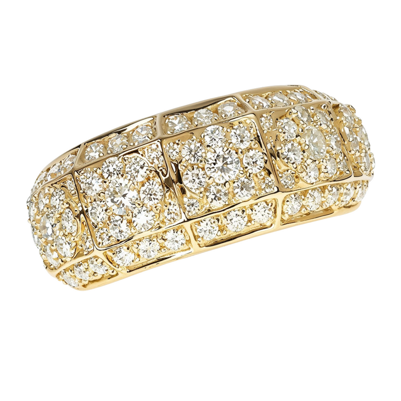 14K Gold Flower Diamond Ring, photo 6 of 9