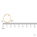 14K Gold Hoop Earrings 20mm 69926