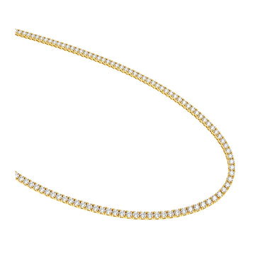 14K Gold Lab-Grown Diamond Tennis Chain 22 Inches 2.2 mm
