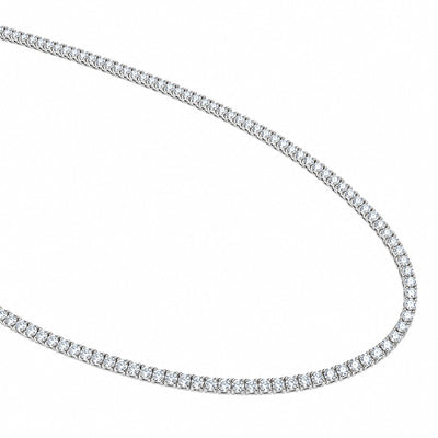 14K Gold Lab-Grown Diamond Tennis Chain 22 Inches 2.2 mm, white gold