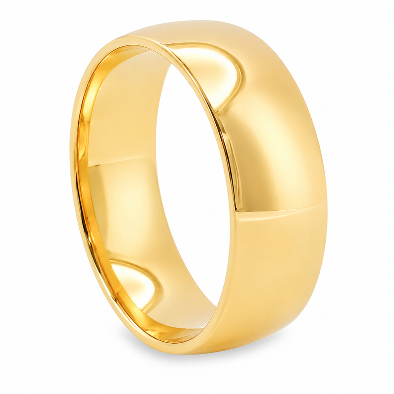 14K Gold Men's Wedding Band 68814
