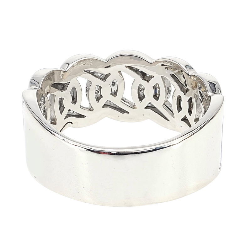 14K Gold Miami Cuban Link Diamond Ring, photo 5 of 6