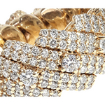 14K Gold Prong Rised Diamond Miami Cuban Ring 66670