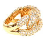 14K Gold Diamond Cuban Ring 66875