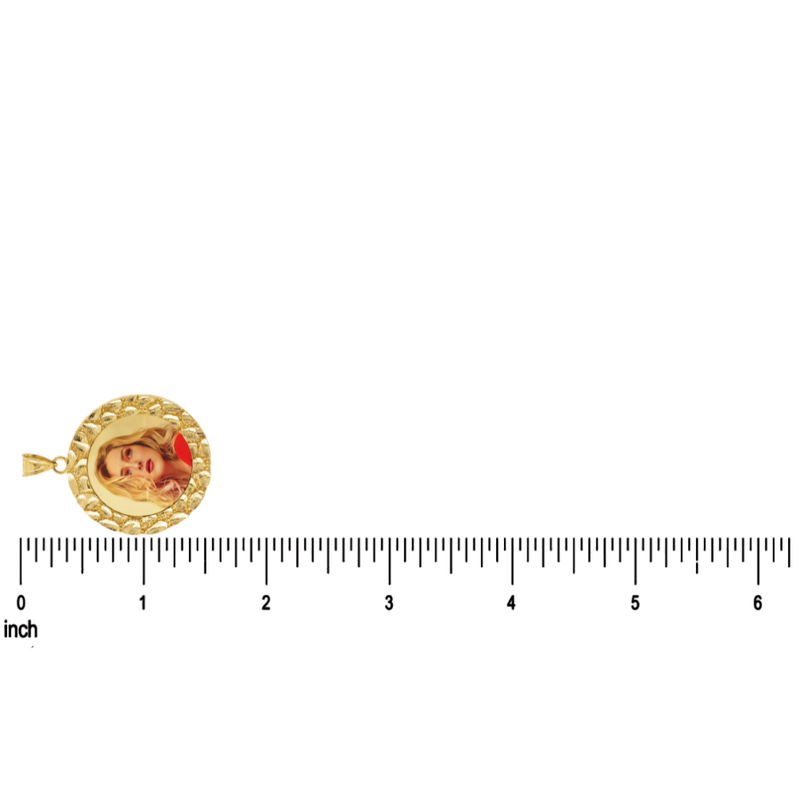 14K Nugget Photo Pendant 71435