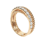 14K Rose Gold Women Diamond Fashion Ring 65972