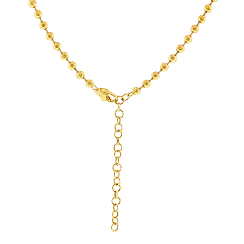 14K Ruby Bezel Dangling Necklace 71422