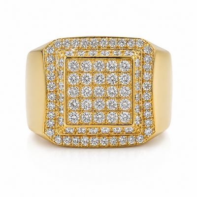 14K Yellow Gold Diamond Ring 10796