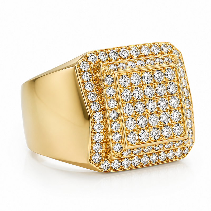 14K Yellow Gold Diamond Ring 10796