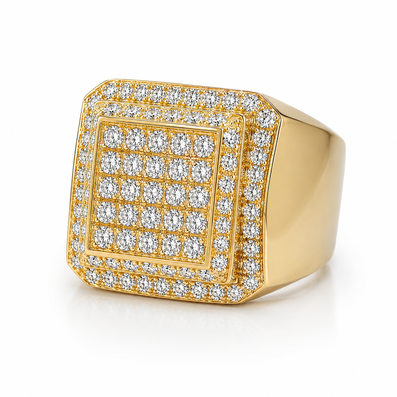 14K Yellow Gold Diamond Ring 10796