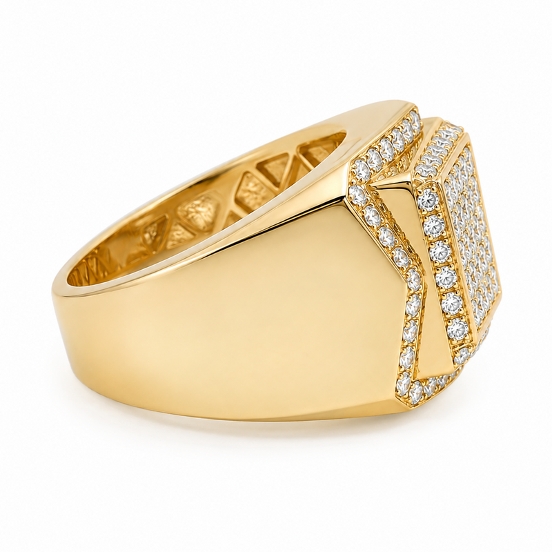 14K Yellow Gold Diamond Ring 10796