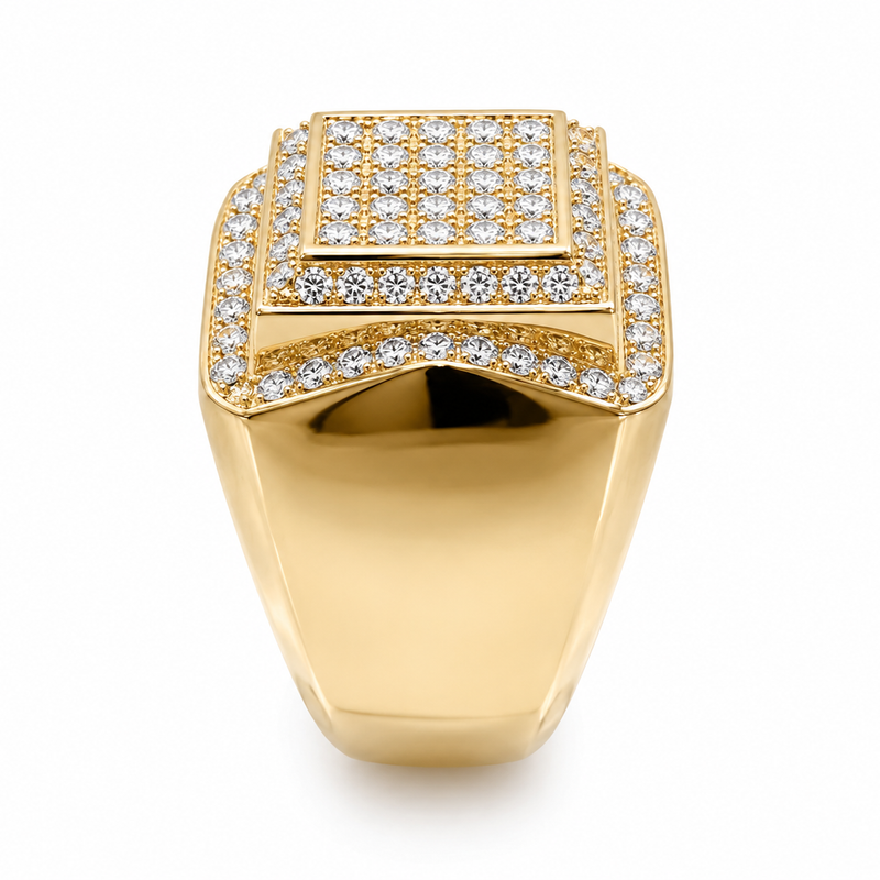 14K Yellow Gold Diamond Ring 10796