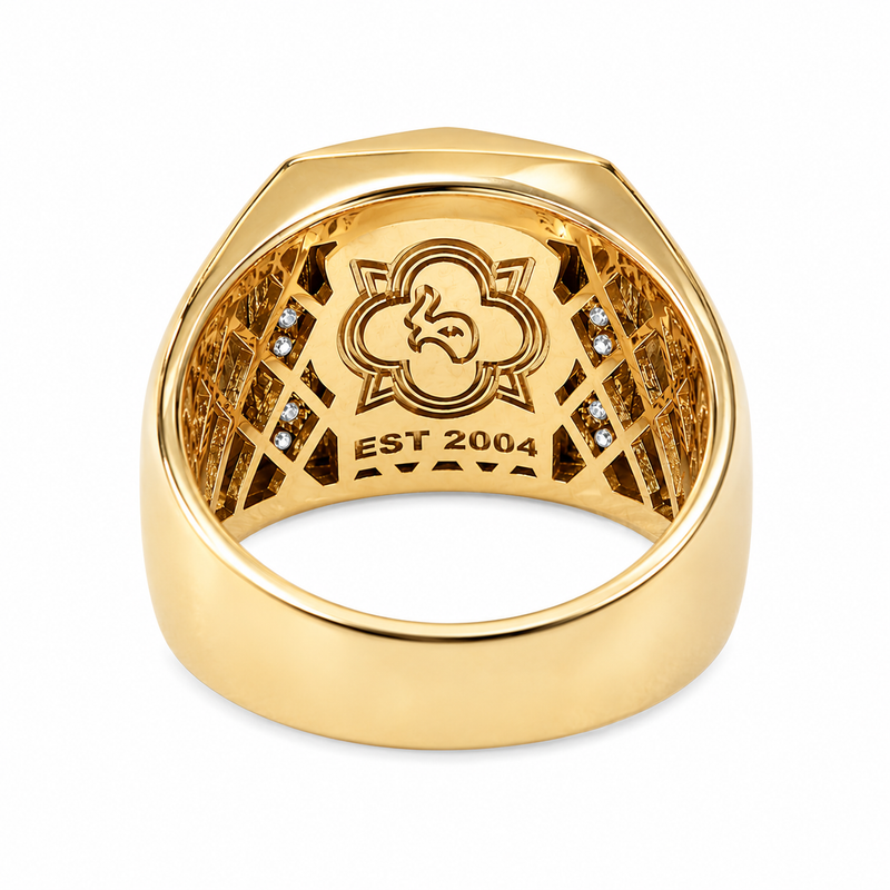 14K Yellow Gold Diamond Ring 10796