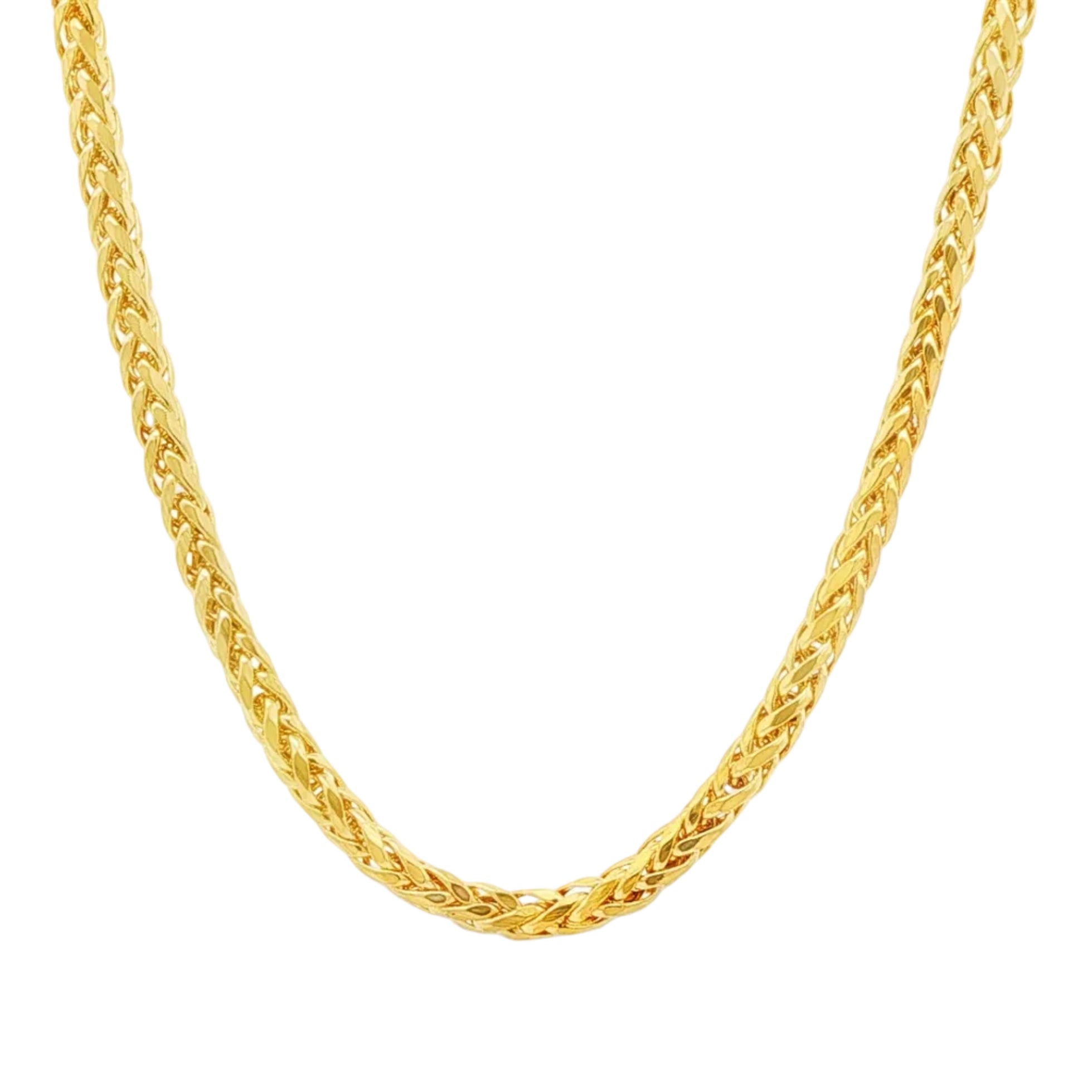 14K Three Tone Gold Figarope Chain 3.5mm | TraxNYC