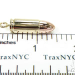 14k Gold Bullet Pendant-39983 - Image 7