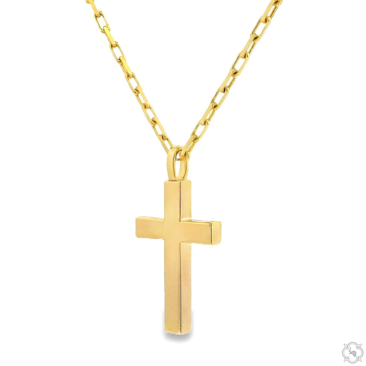 14k Gold Cross Pendant Set | TraxNYC