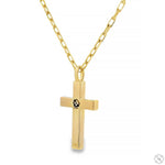 14k Gold Cross Pendant Set 70720 - Image 4