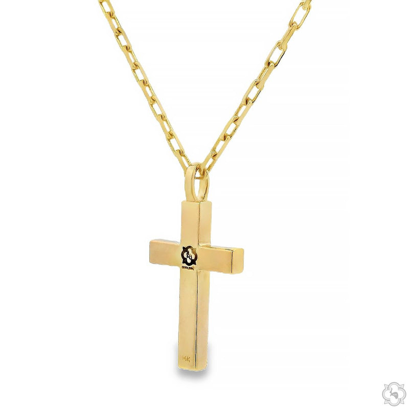 14k Gold Cross Pendant Set 70720 - Image 4