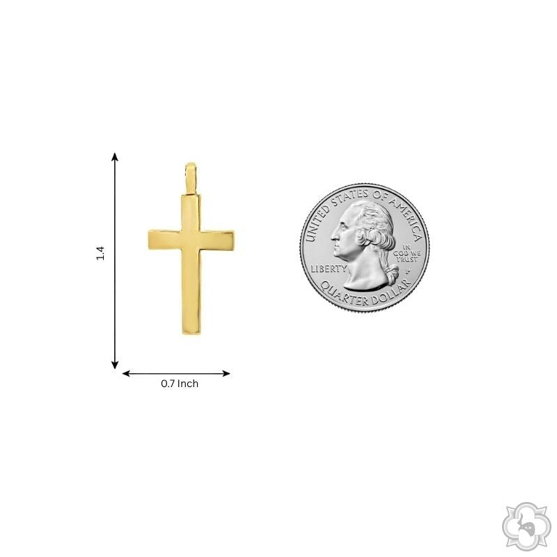 14k Gold Cross Pendant Set 70720 - Image 7