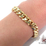 14k Yellow Gold Miami Cuban Bracelet 9.5 inches 11.5mm   34627 - Image 5