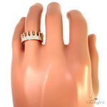 14k Gold Custom Made Crown Diamond Ring 66454 - Image 6