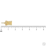 14k Gold Diamond Cuban Link Crown Jesus Pendant 65842 - Image 6