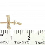 14k Gold Diamond Nail Cross Pendant 70031 - Image 6