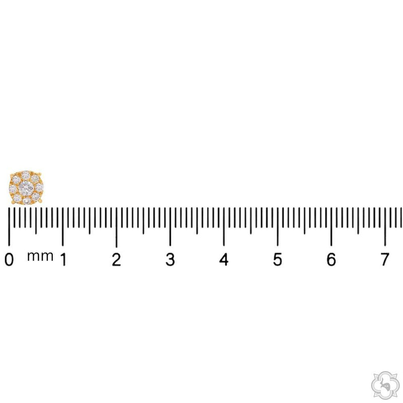 14k Gold Diamond Stud Earrings 64902