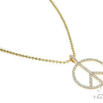 14k Gold Peace and Love Pendant Set 66336 - Image 2