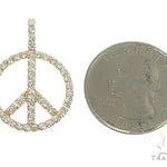 14k Gold Peace and Love Small Pendant Set 66337 - Image 5