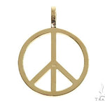 14k Gold Peace and Love Pendant Set 66339 - Image 3