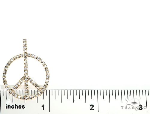 14k Gold Peace and Love Pendant Set 66339 - Image 6