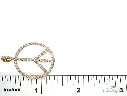 14k Gold Peace and Love Pendant Set 66339 - Image 7