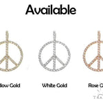 14k Gold Peace and Love Pendant Set 66339 - Image 8