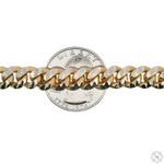 14k Gold Two Tone Diamond Cut Miami Cuban Link Chain 70325 - Image 5