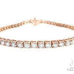 14k RG 4.5mm Diamond Tennis Bracelet 64879 - Image 1