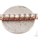 14k RG 4.5mm Diamond Tennis Bracelet 64879 - Image 4