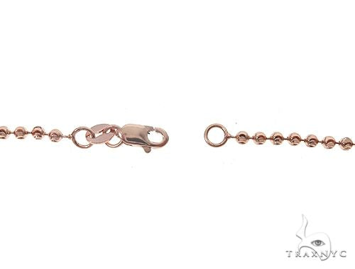 14k Rose Gold Diamond Jesus Pendant and Moon Chain Set 65123 - Image 10