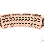 14k Rose Gold Diamond Leather Rope Bracelet 65036 - Image 7