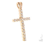 14k Gold Round Cut Cross 4 65153 - Image 2