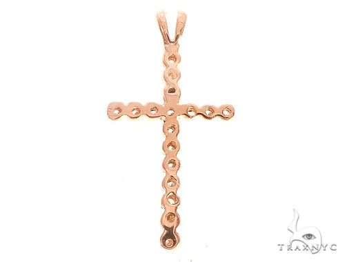 14k Gold Round Cut Cross 4 65153 - Image 3